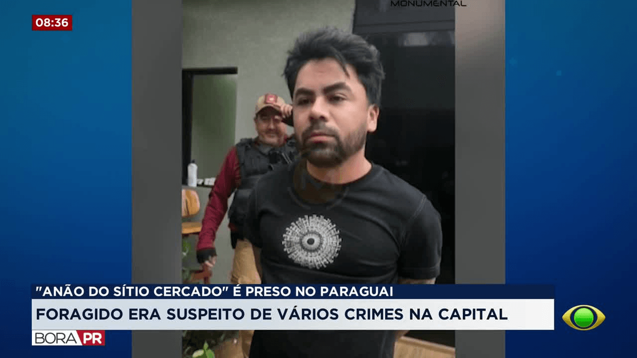 “Anão do Sítio Cercado” é preso no Paraguai por homicídio em Curitiba