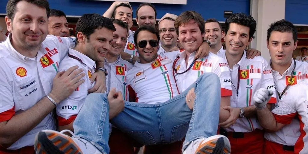 Felipe Massa comemora vitória do GP da Turquia de 2007