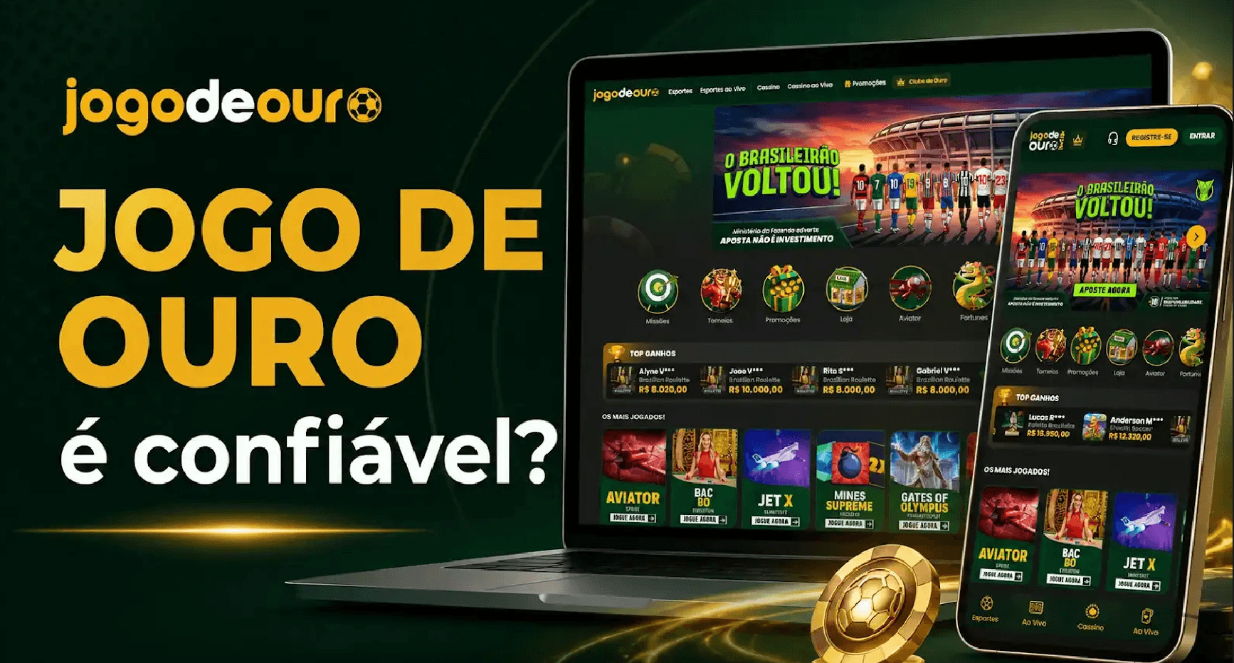 Jogo de Ouro é confiável? Veja licença, pagamentos, Pix e segurança em 2026