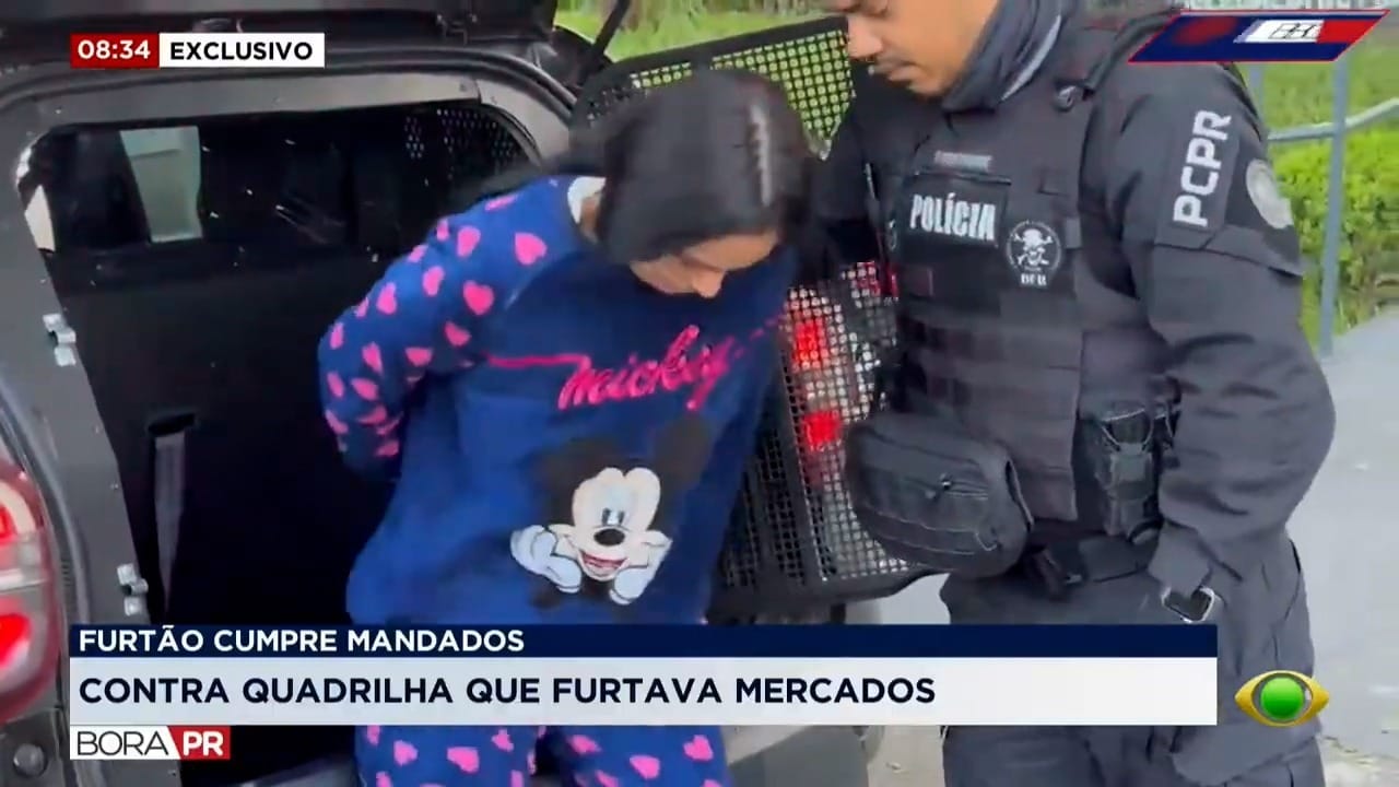 Operação mira quadrilha que furtava supermercados em Curitiba