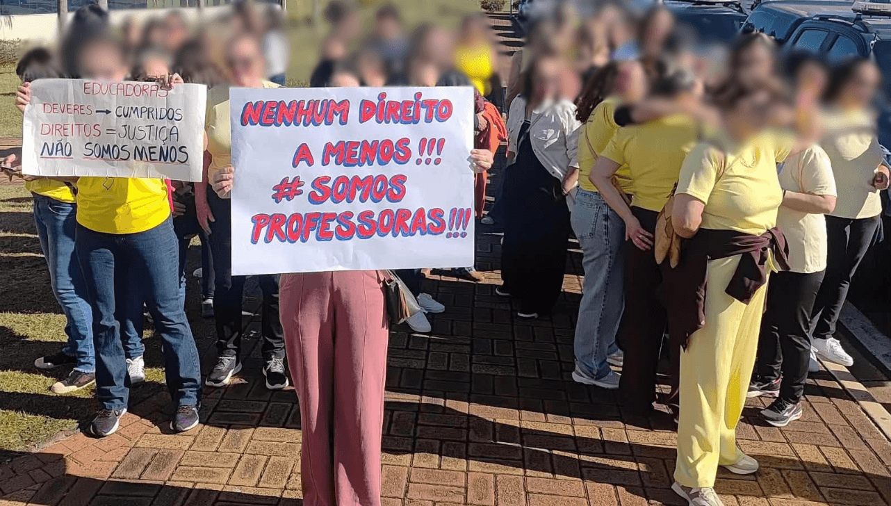 Paulínia: educadoras iniciam greve por igualdade de direitos e salários - QTU Questões do Universo