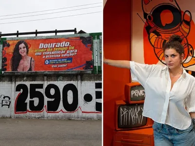 Influenciadora monta outdoor para tentar entrar no 'BBB' e faz apelo; veja