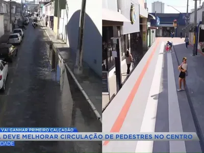 Jacareí inicia obras do primeiro calçadão para pedestres no Centro