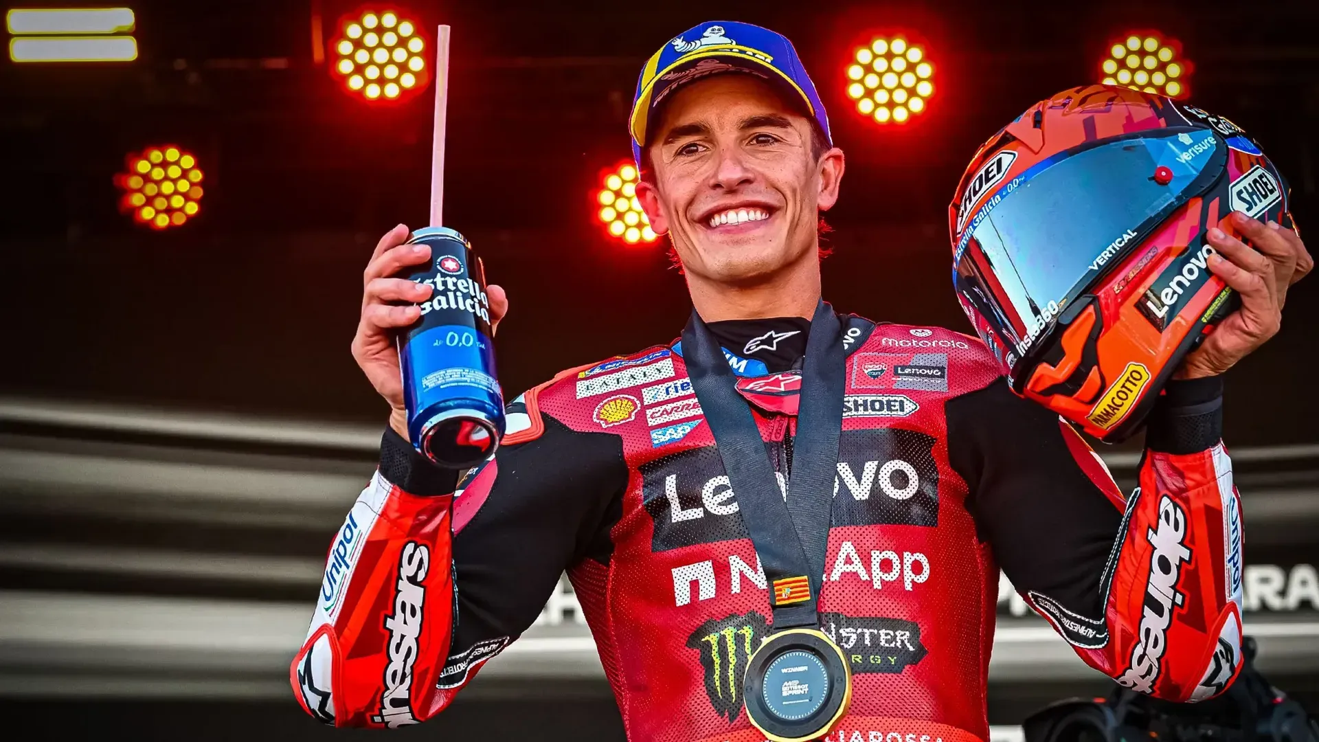 Marc Márquez vence sprint em Aragão; Diogo Moreira é sétimo
