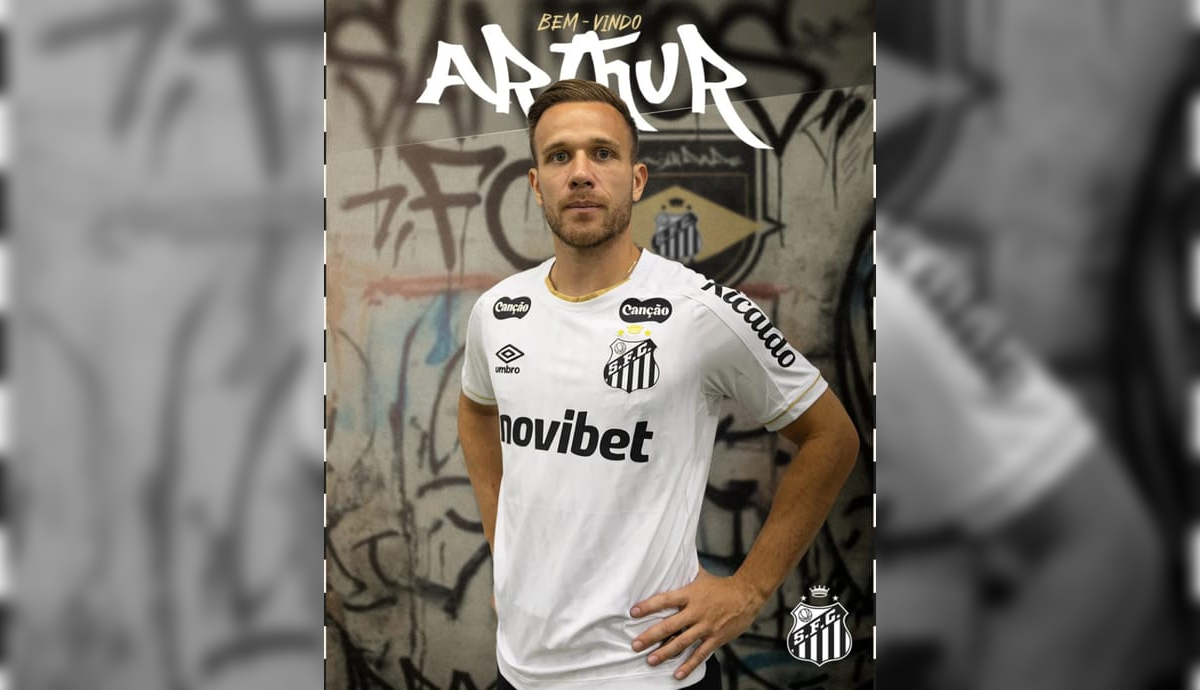 Santos anuncia a contratação do volante Arthur para a temporada