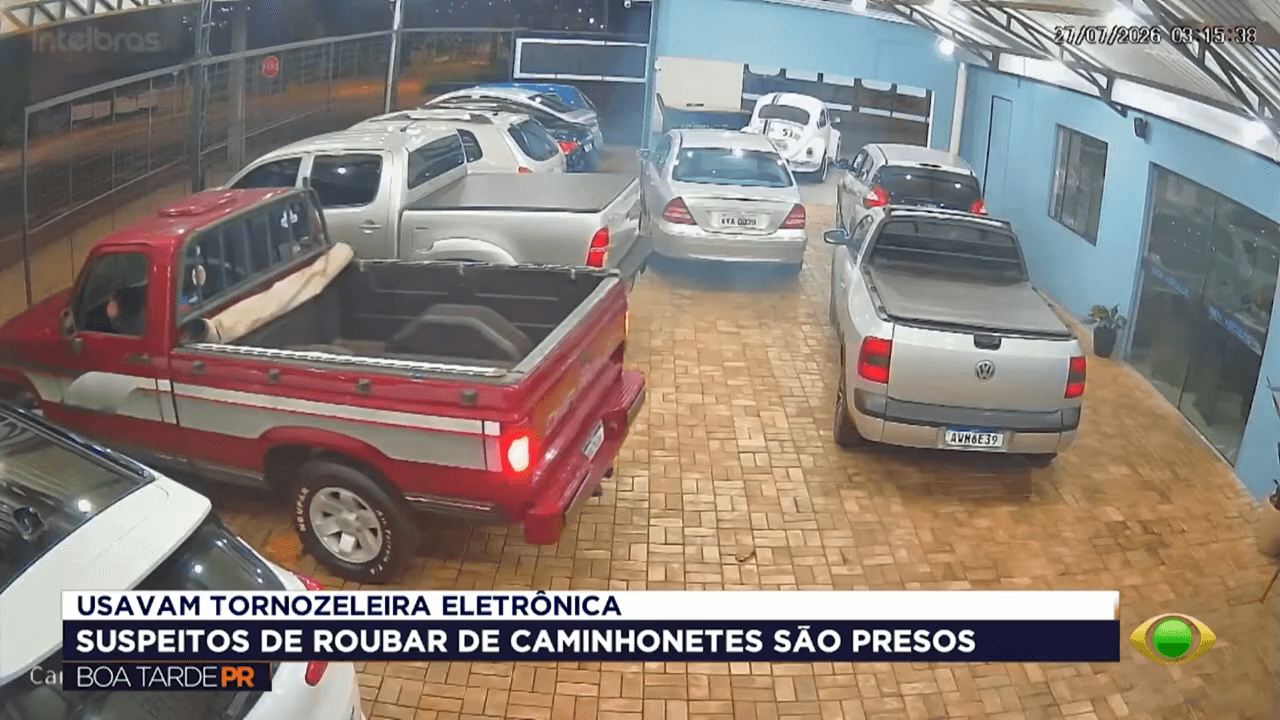 Dois são presos por furtos de caminhonetes levadas ao Paraguai