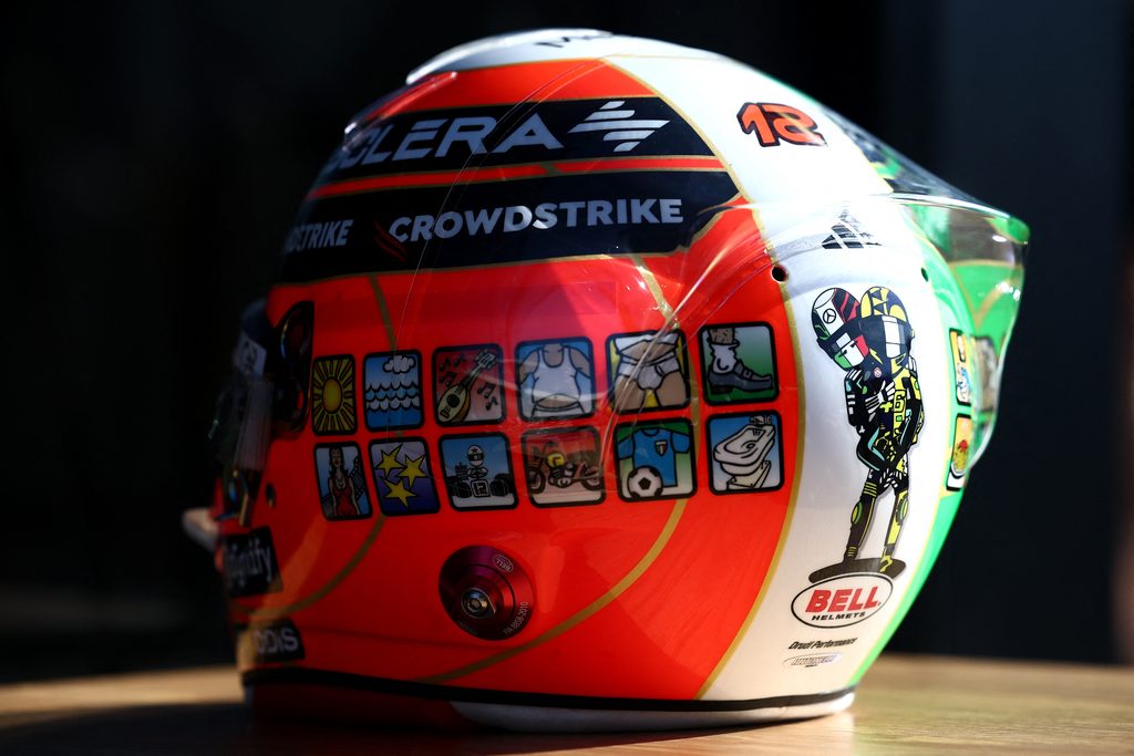 Capacete de Kimi Antonelli para GP de Monza