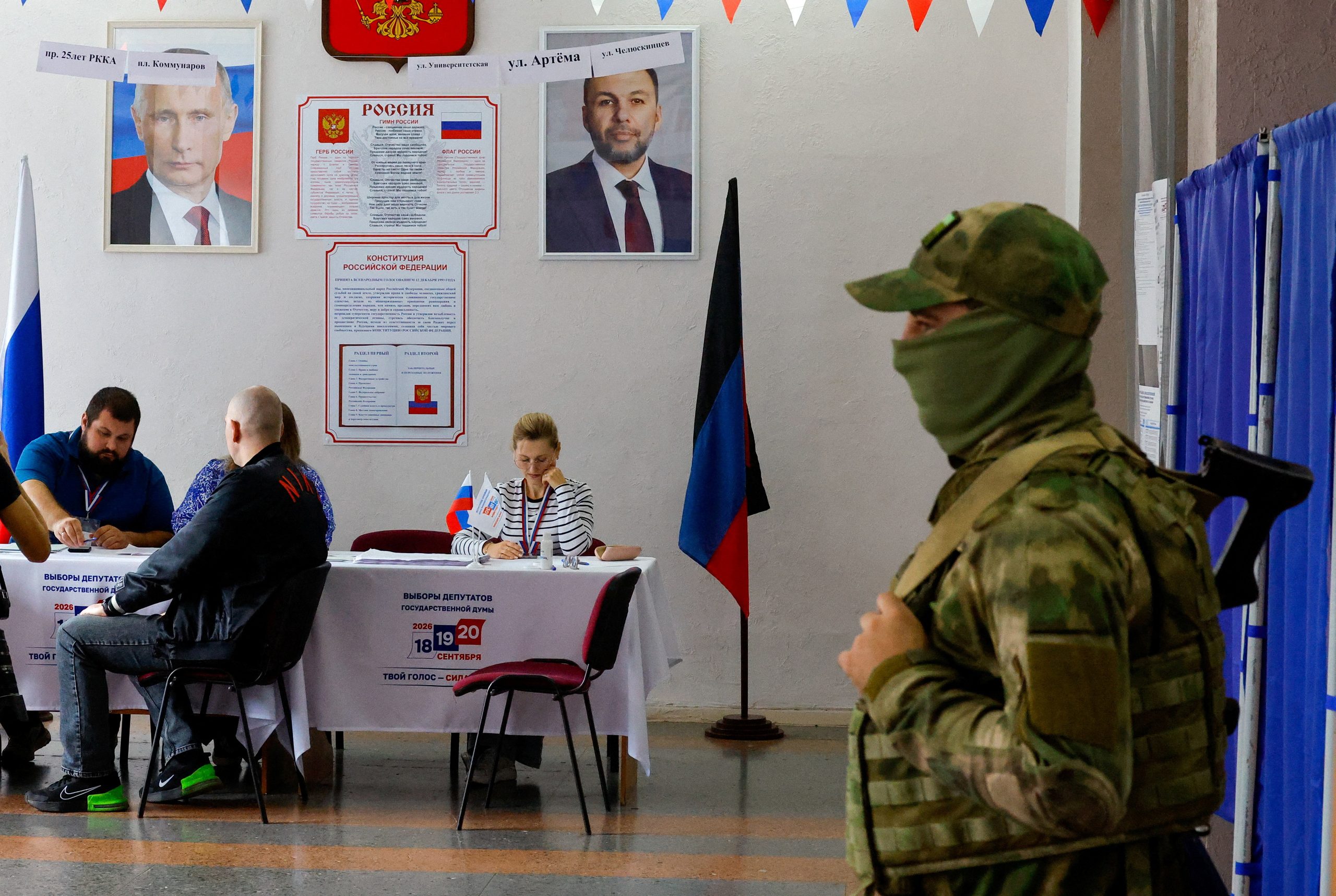 Rússia encerra primeira eleição parlamentar durante a guerra