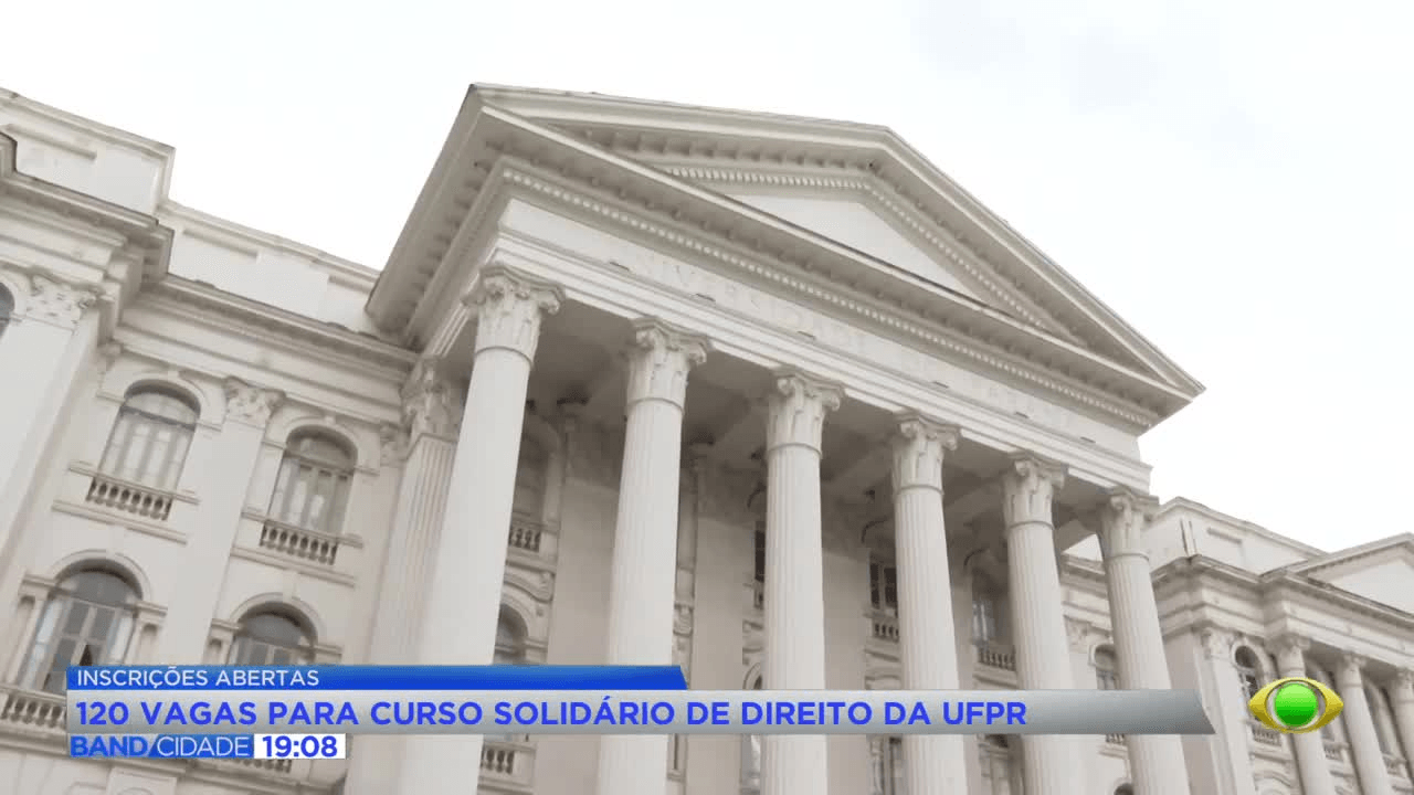 UFPR abre 120 vagas em curso gratuito para Direito; veja como se inscrever