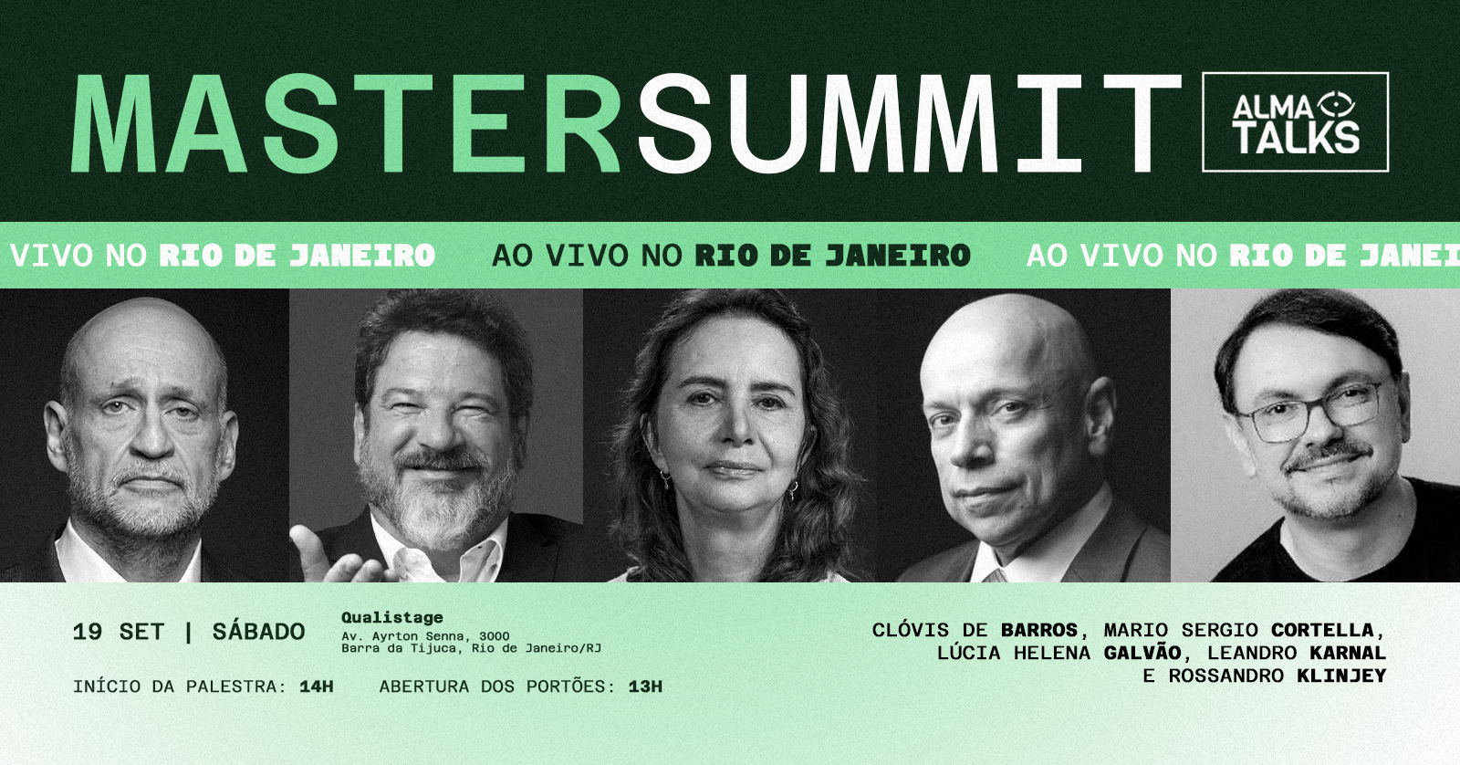 Master Summit reúne Cortella, Karnal e outros pensadores no Rio