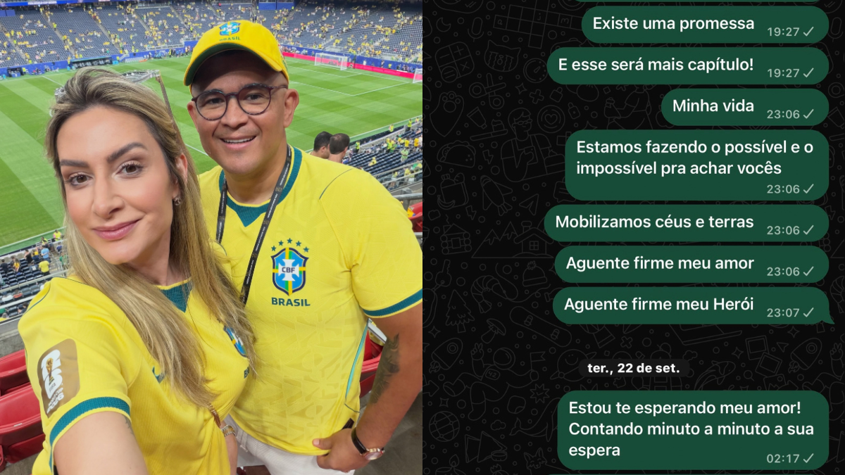 9 dias após tragédia, viúva de Bruno Avelar revela últimas mensagens ao marido