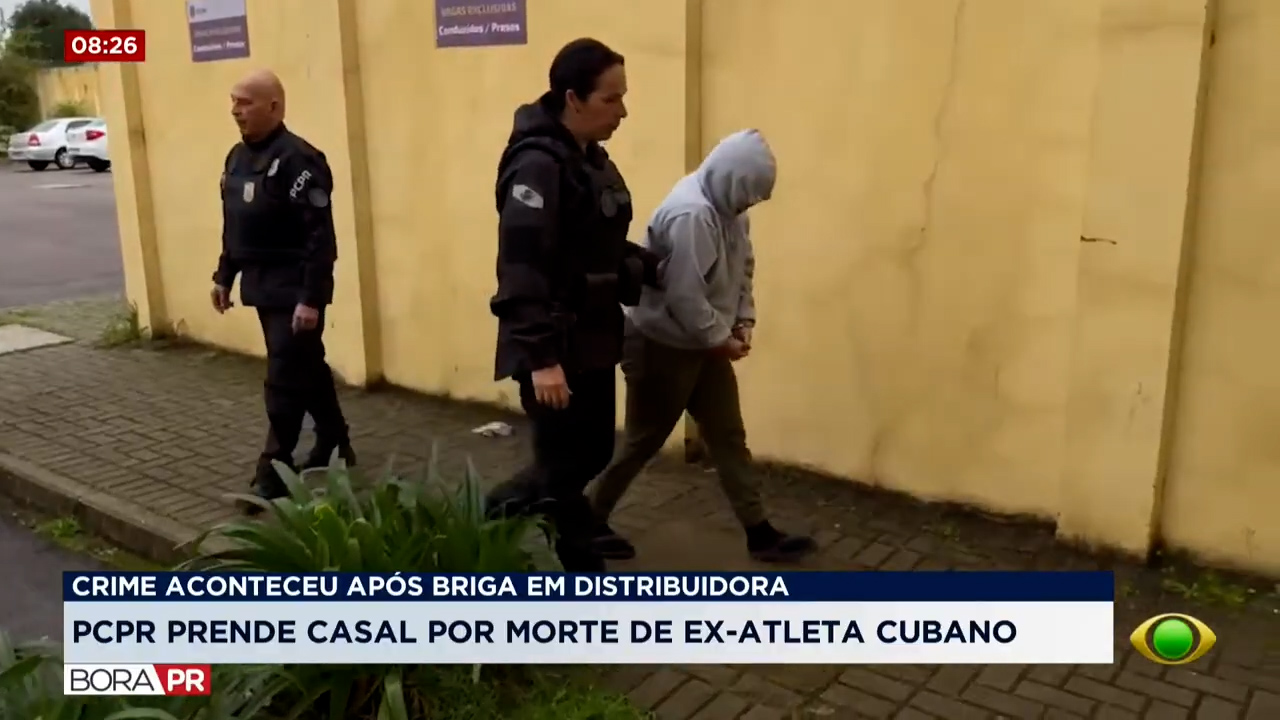 Casal é preso por morte de atleta cubano em São José dos Pinhais