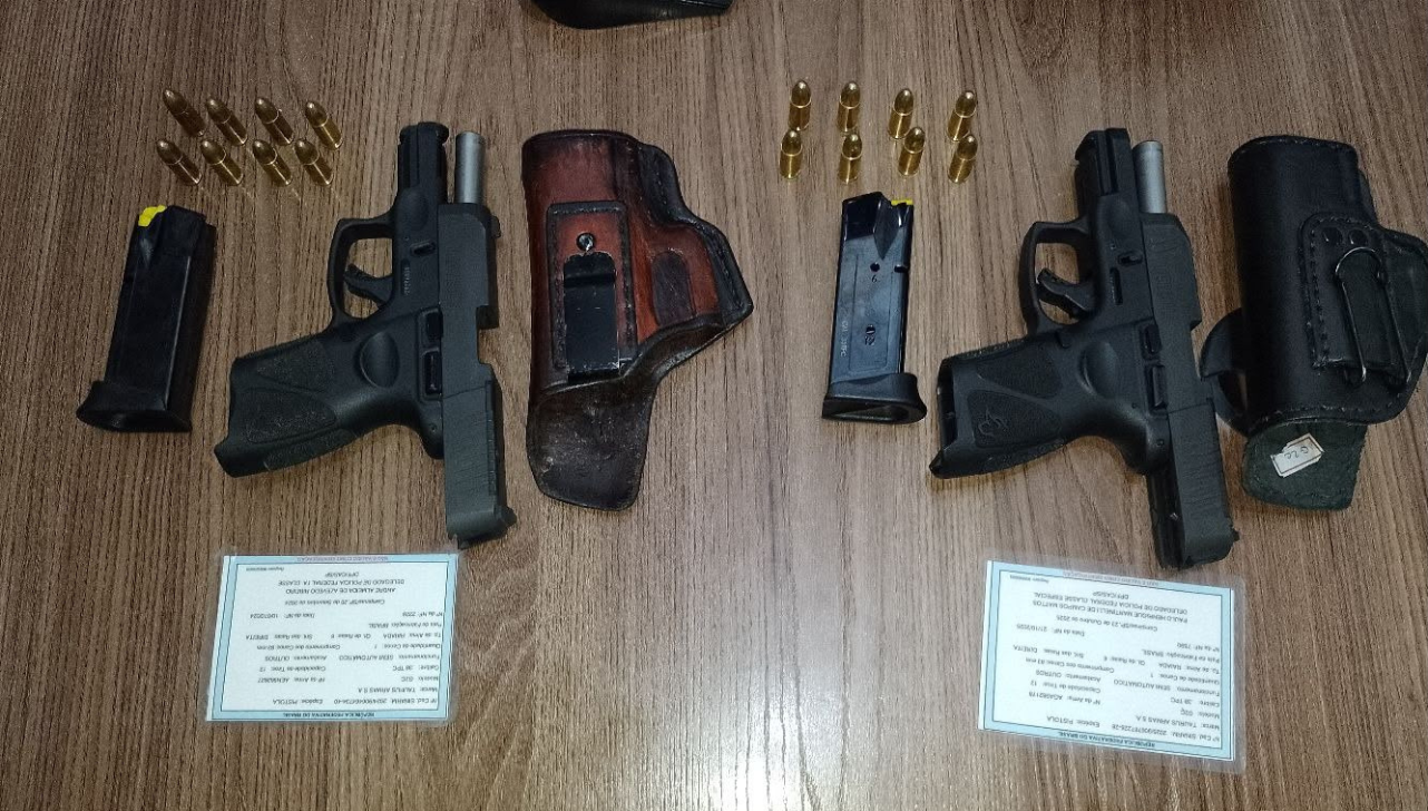 Guarda prende dois por porte ilegal de arma em Capivari