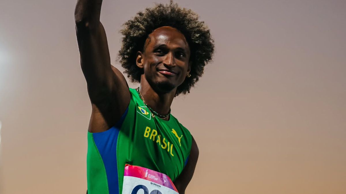Alison dos Santos corre em prova diferente e fatura ouro no Sul-Americano