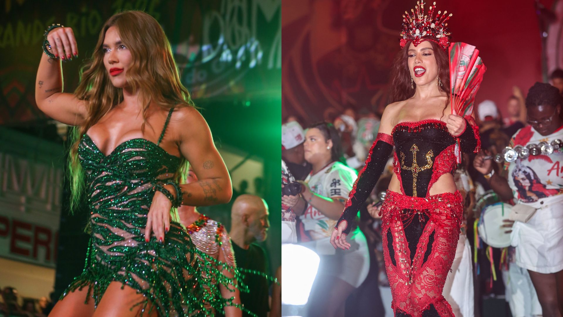 Após coroação, internautas comparam samba no pé de Anitta e Virginia; veja