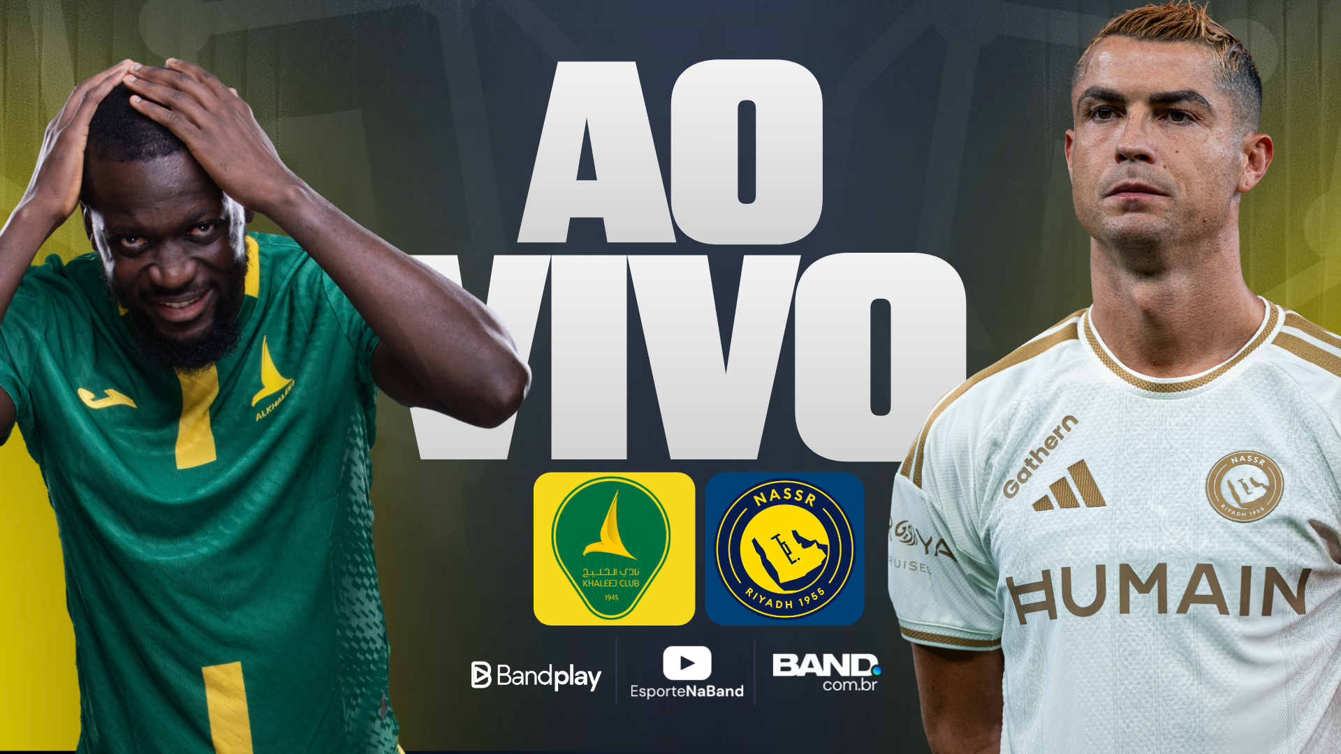 Al Khaleej x Al Nassr: onde assistir na Band, horário do jogo e mais