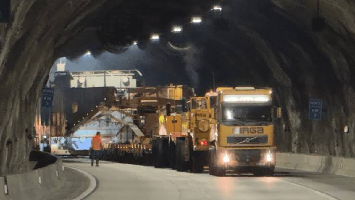 Transformador de 845 toneladas terá nova etapa de transporte pela Tamoios