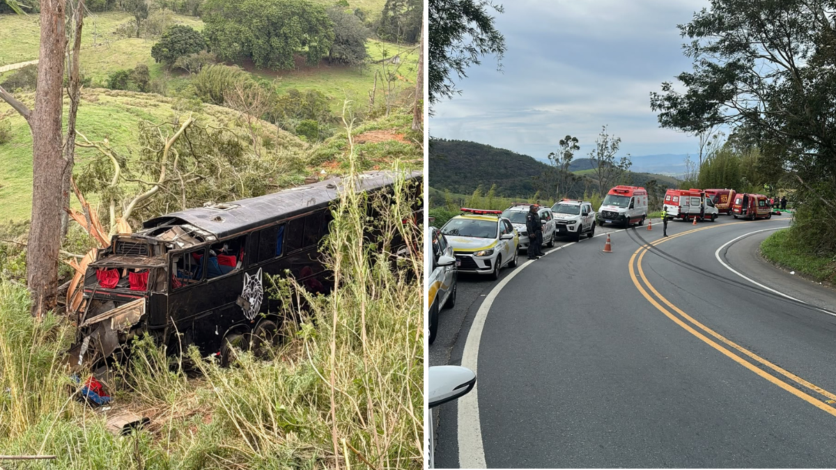 Motorista de ônibus que caiu em ribanceira e matou 6 é preso em Cruzeiro