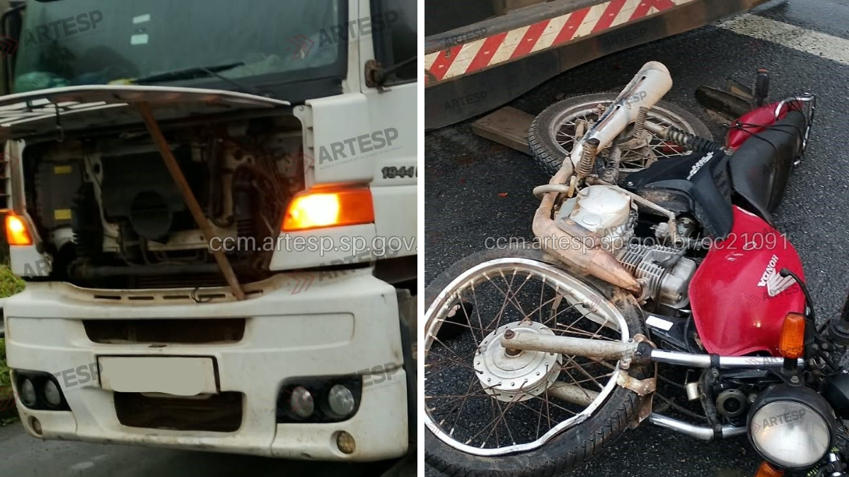 Motociclista morre após bater na traseira de carreta em Igaratá