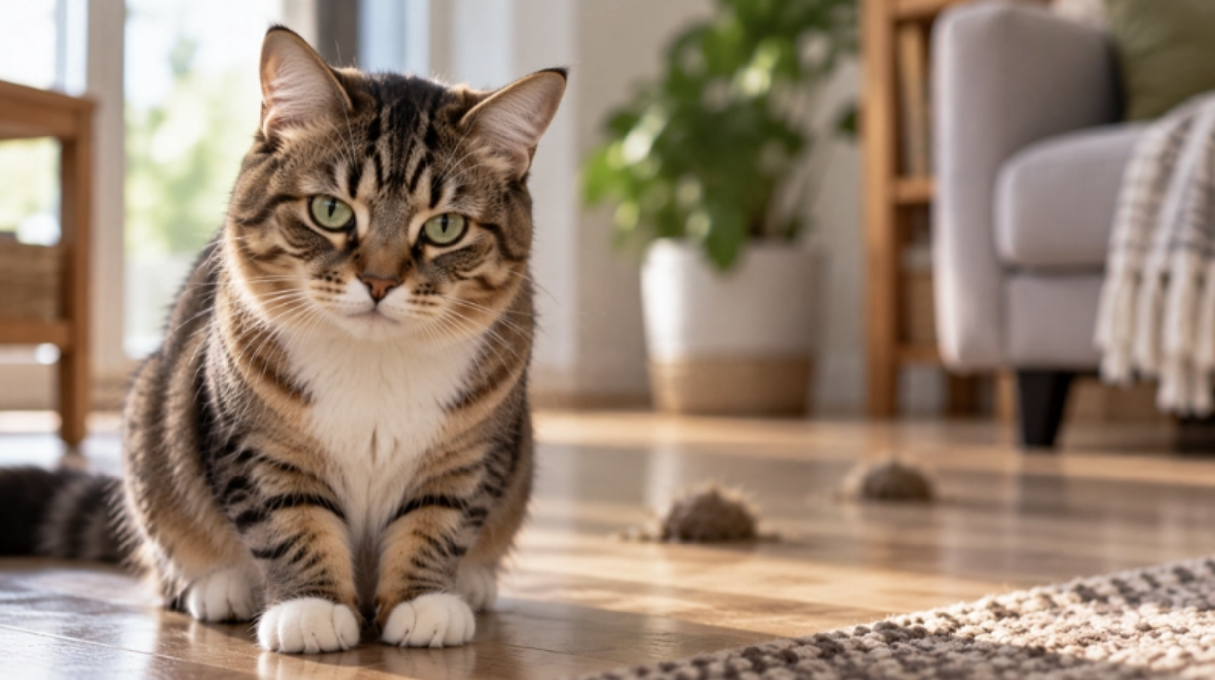 Bola de pelo em gatos: quando é comum e quando merece atenção.