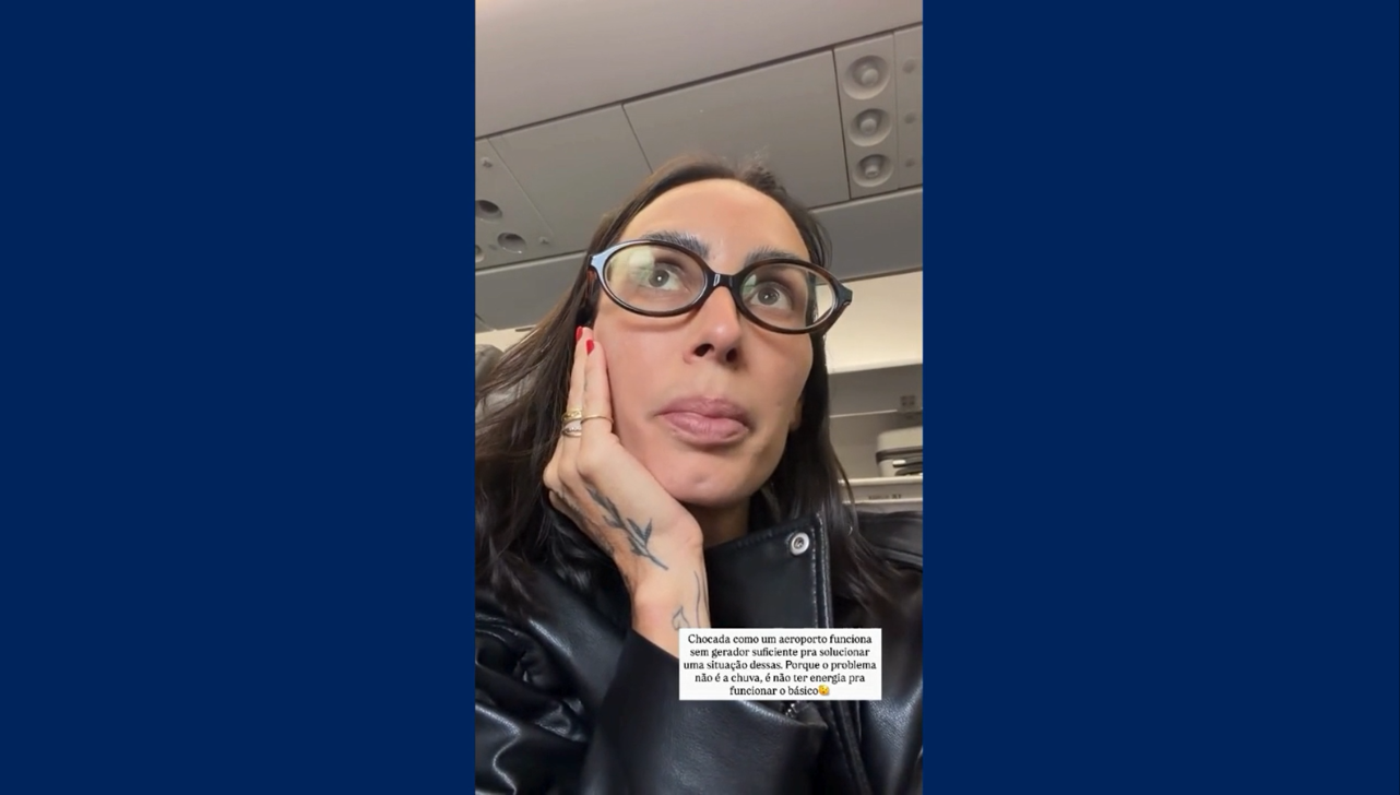 Influenciadora relata caos em Viracopos: 'seguimos presos no avião'