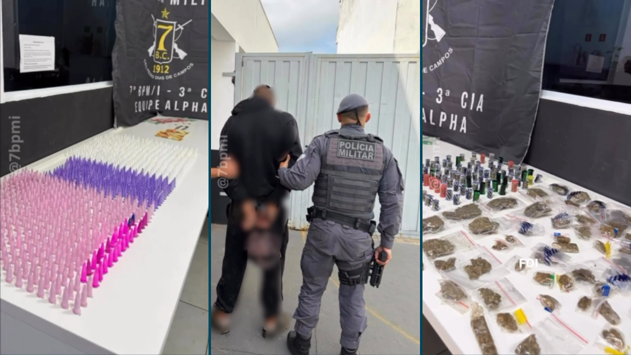 Polícia apreende drogas perto de escola em Sorocaba