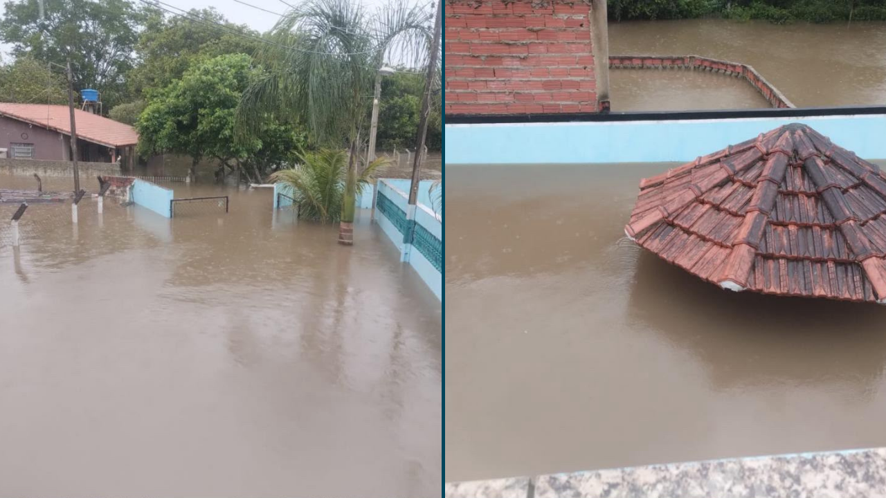 Após chuvas, elevação do rio atinge cerca de 200 imóveis em Itapetininga