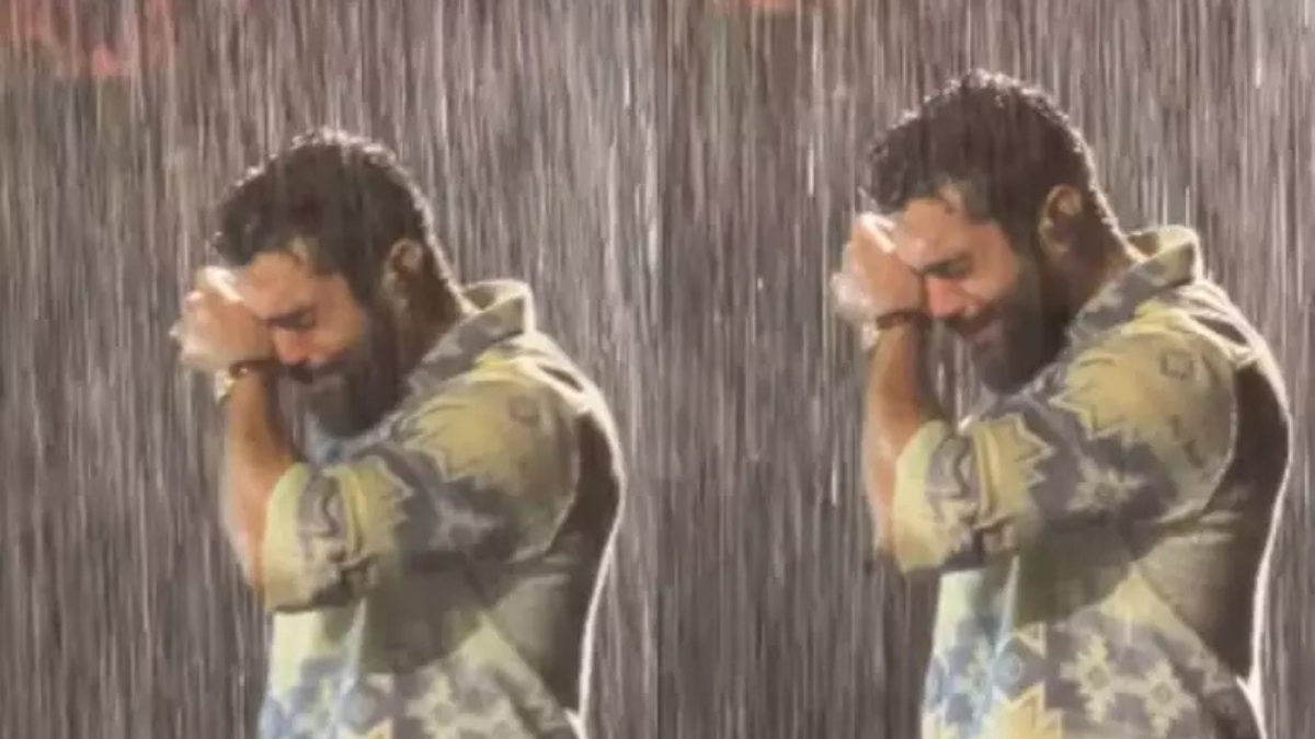Henrique, dupla com Juliano, chora sob chuva e desabafa em show