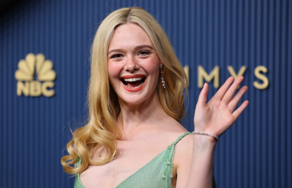 Elle Fanning attends the 78th Primetime Emmy Awards in Los Angeles, California, U.S., September 14, 2026. REUTERS/Daniel Cole