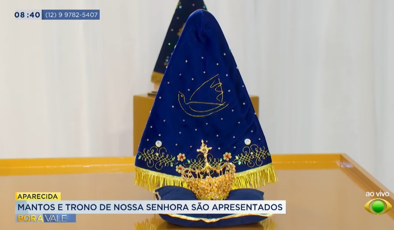 Santuário de Aparecida apresenta novos mantos e trono de Nossa Senhora