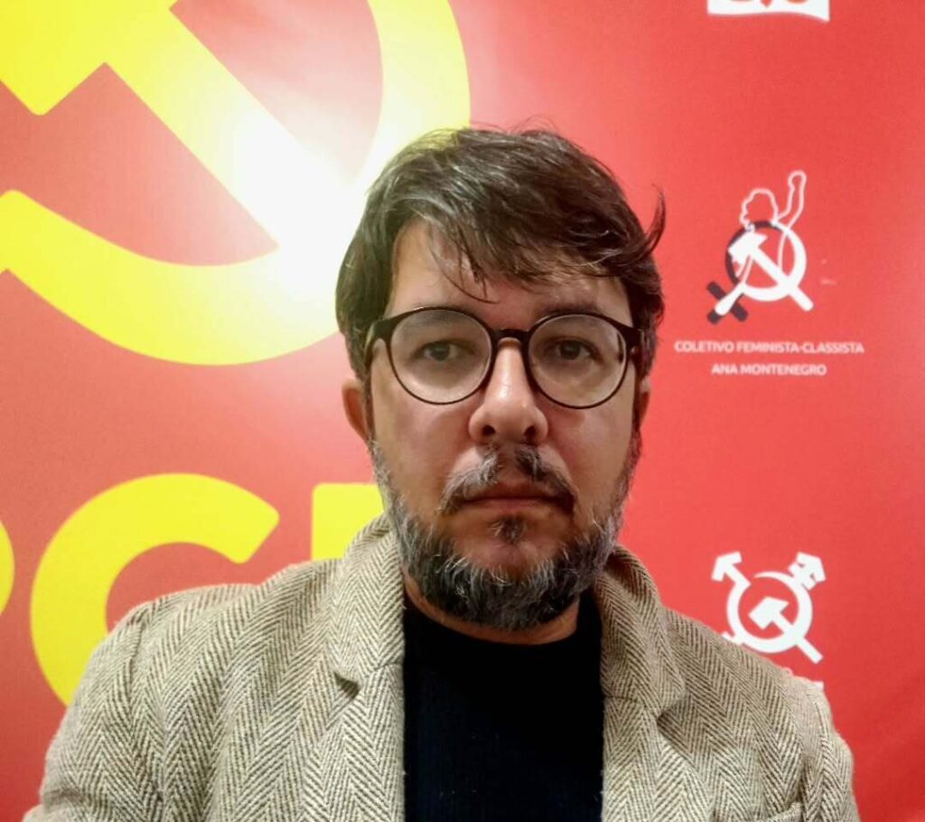 O candidato ao Governo de São Paulo pelo PCB, Carlos Machado