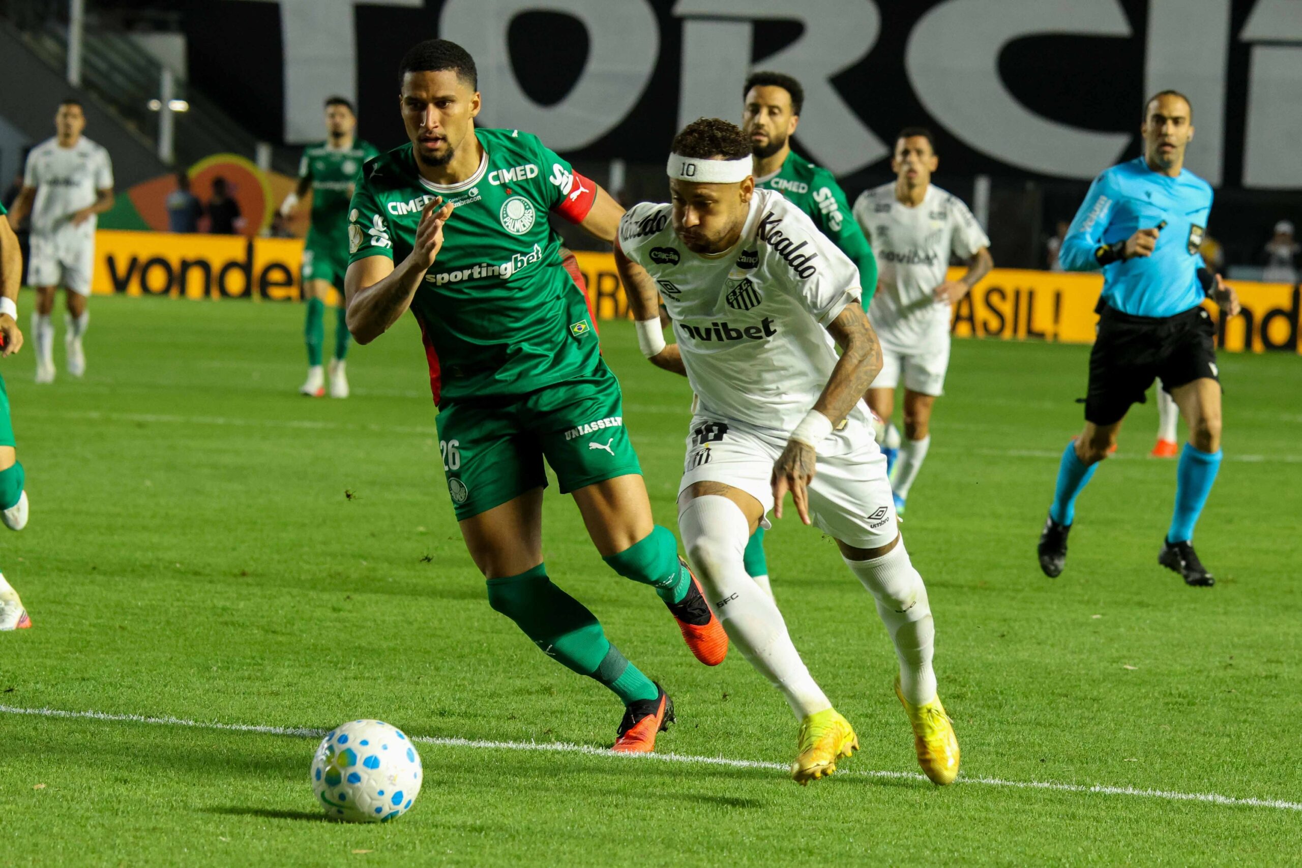 Palmeiras empata com o Santos e confirma vaga na semi da Copa do Brasil