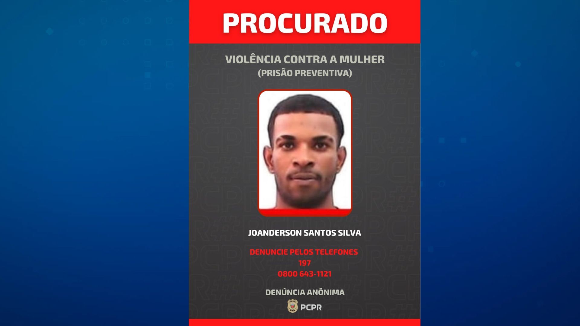 Caso Maria Fernanda: PCPR divulga foto de suspeito por morte em Curitiba