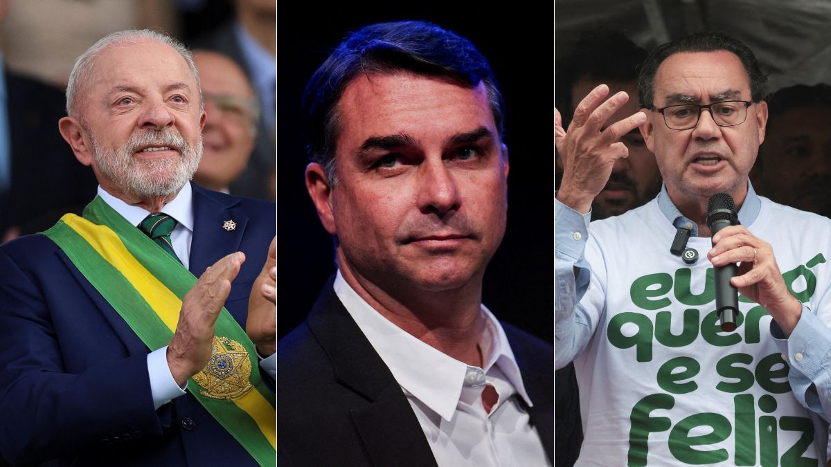 Lula empata com Flávio e Cury no 2º turno e vence Caiado, Zema e Renan