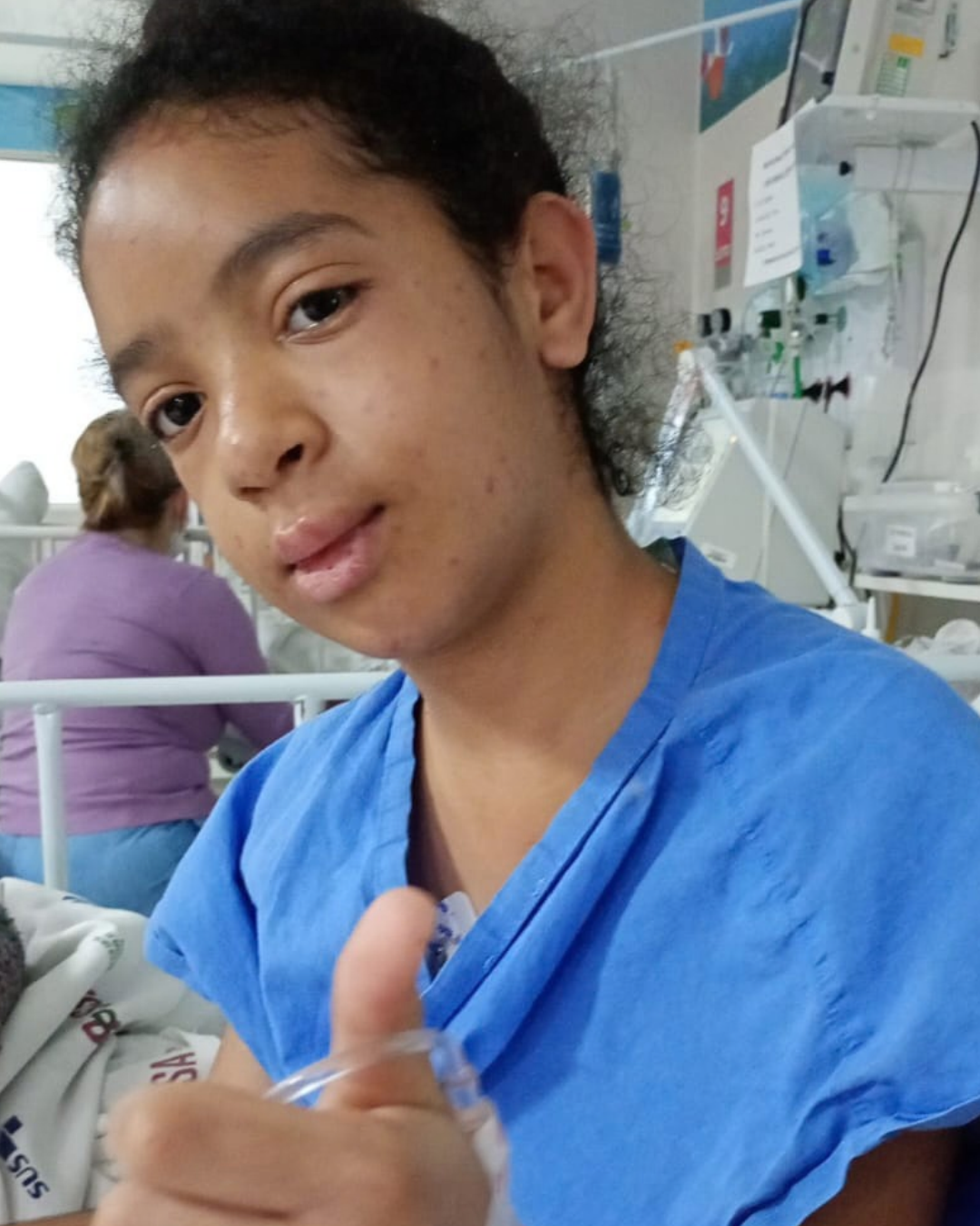 Menina que recebeu mais de 100 picadas de abelhas se recupera bem