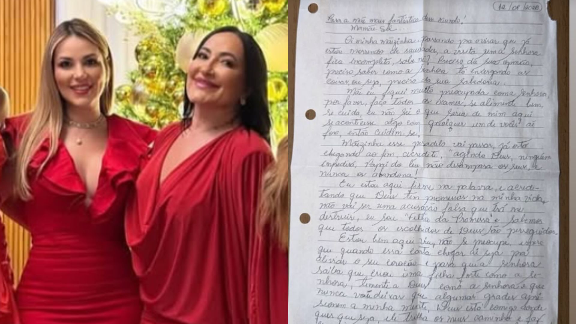 Mãe de Deolane expõe carta da influenciadora presa: 'Pesadelo vai passar'