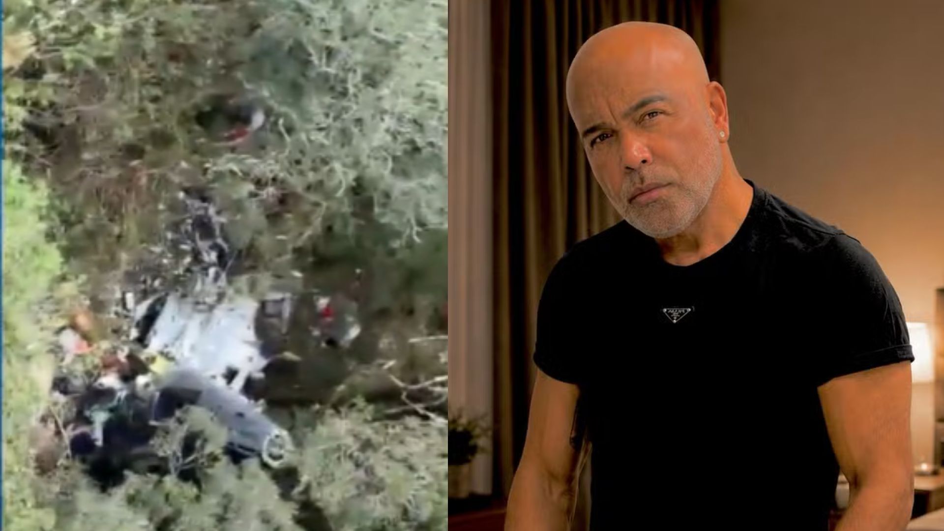 Quem eram os outros ocupantes de helicóptero que caiu com Rick?