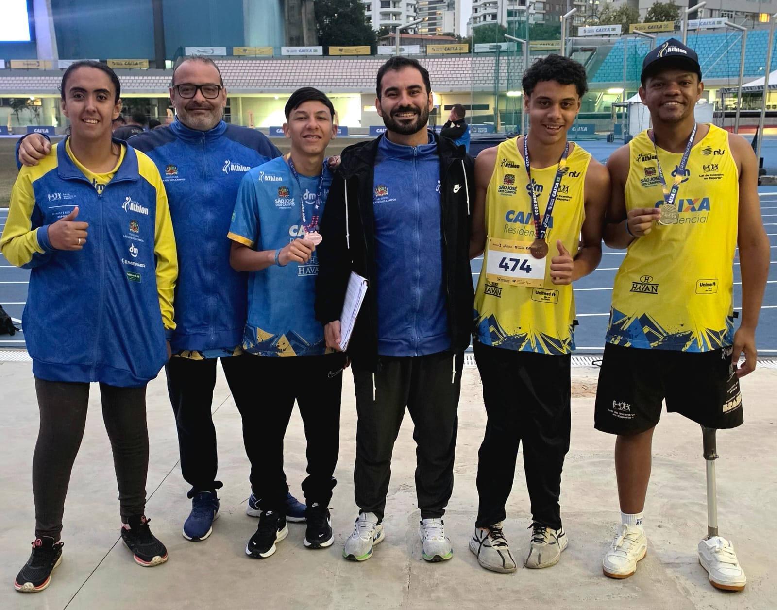 Jovens atletas do Athlon conquistam seis medalhas no Atletismo Paralímpico