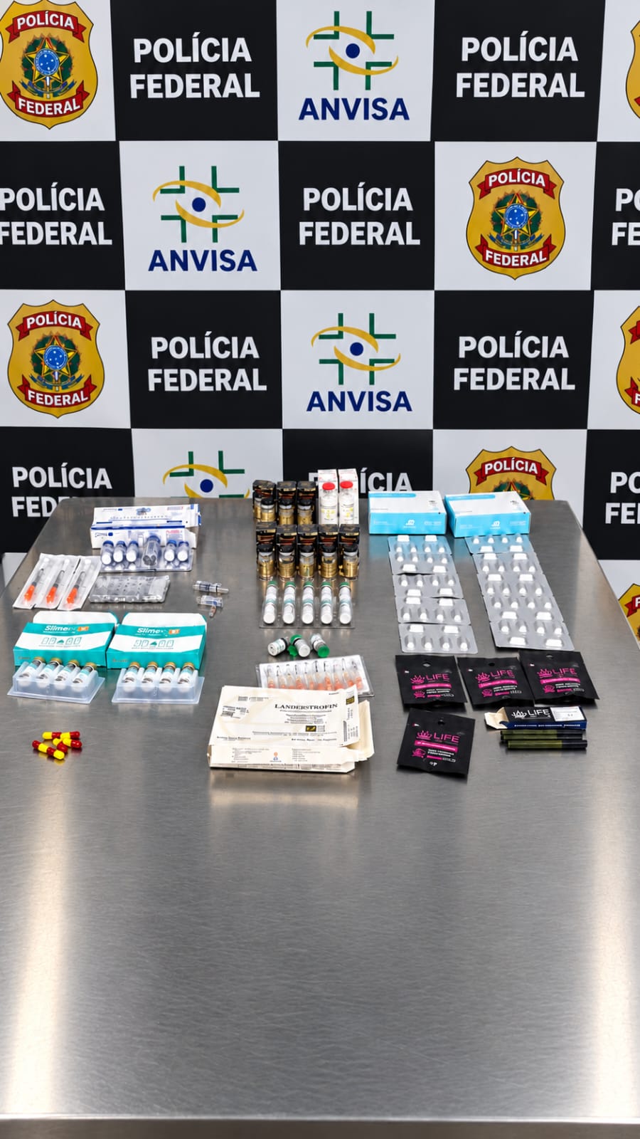 PF prende homem com emagrecedores, anabolizantes e psicotrópicos no Galeão