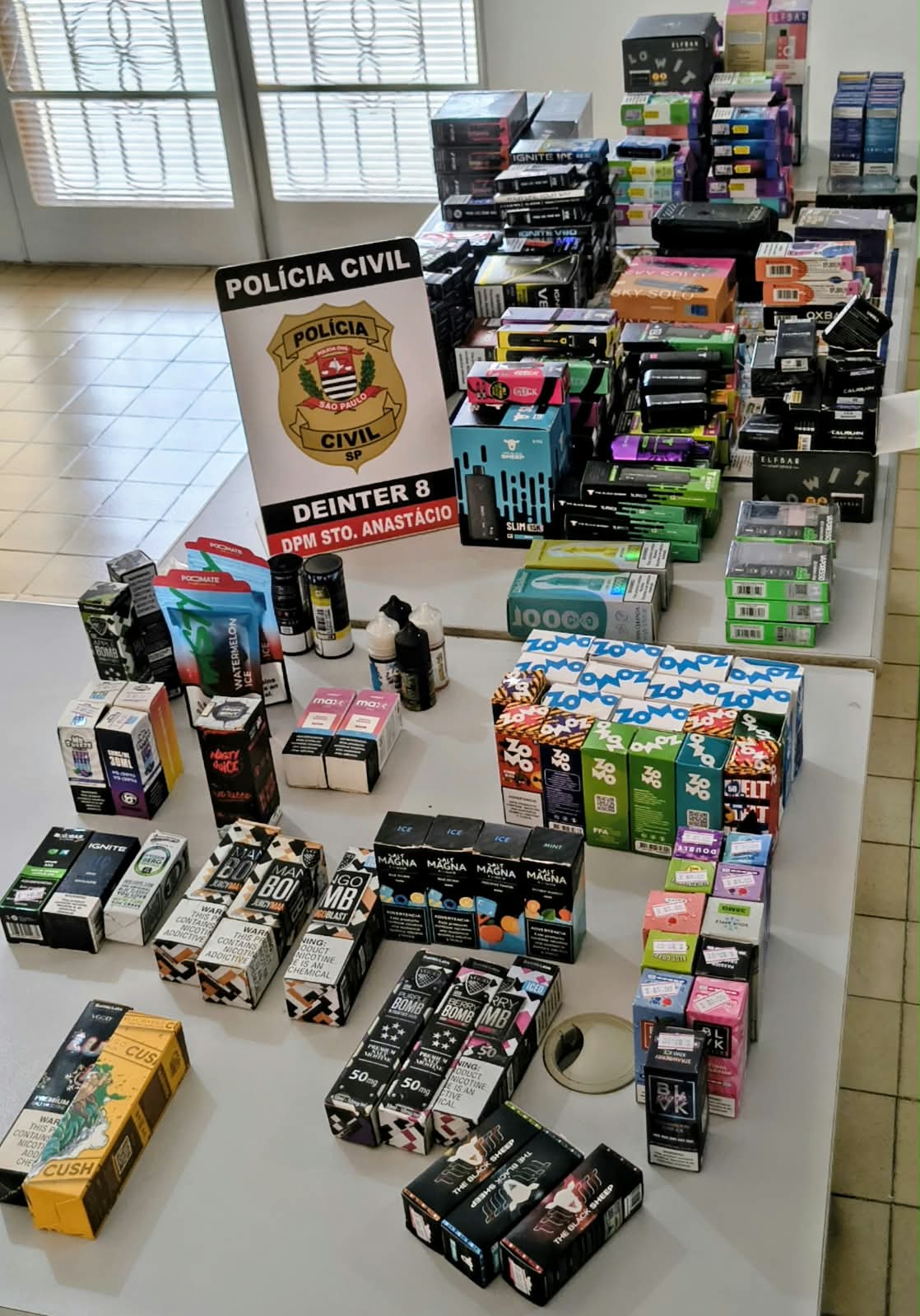 PC apreende 289 cigarros eletrônicos durante operação