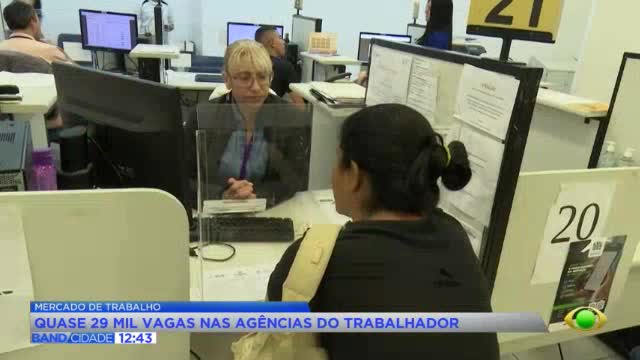 Paraná oferece quase 29 mil postos nas Agências do Trabalhador