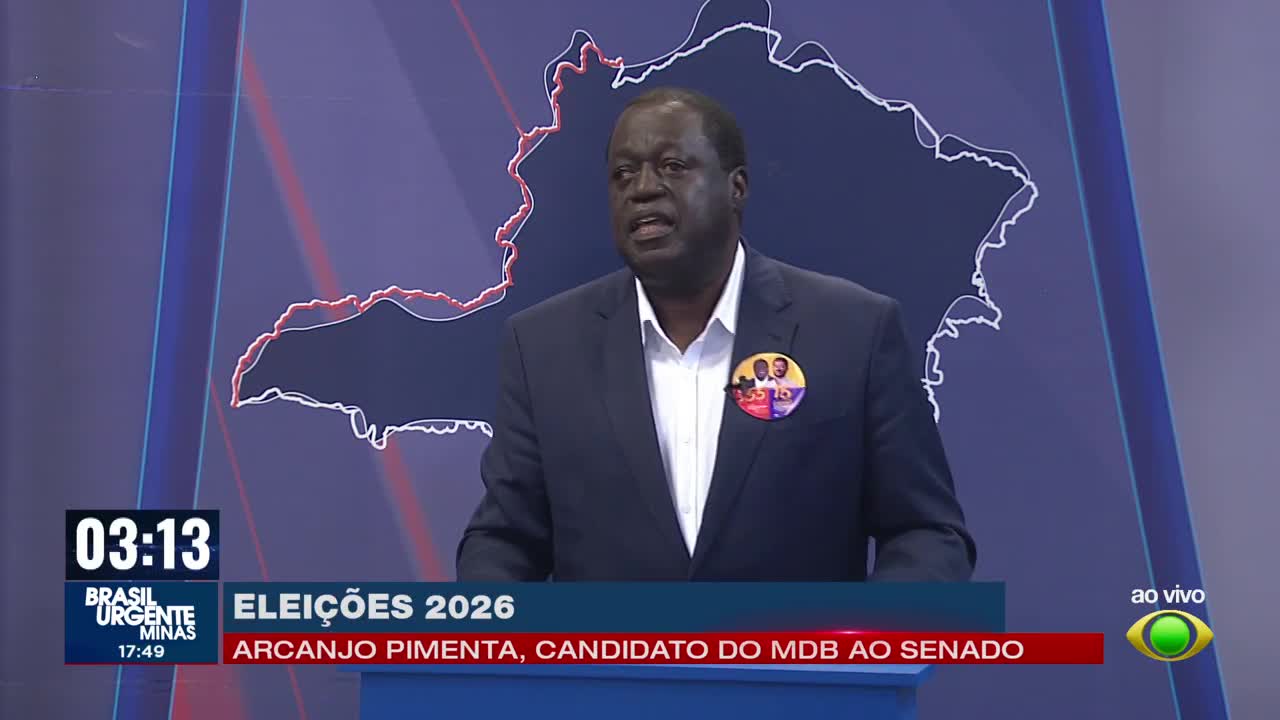 Arcanjo Pimenta apresenta propostas em sabatina na Band Minas