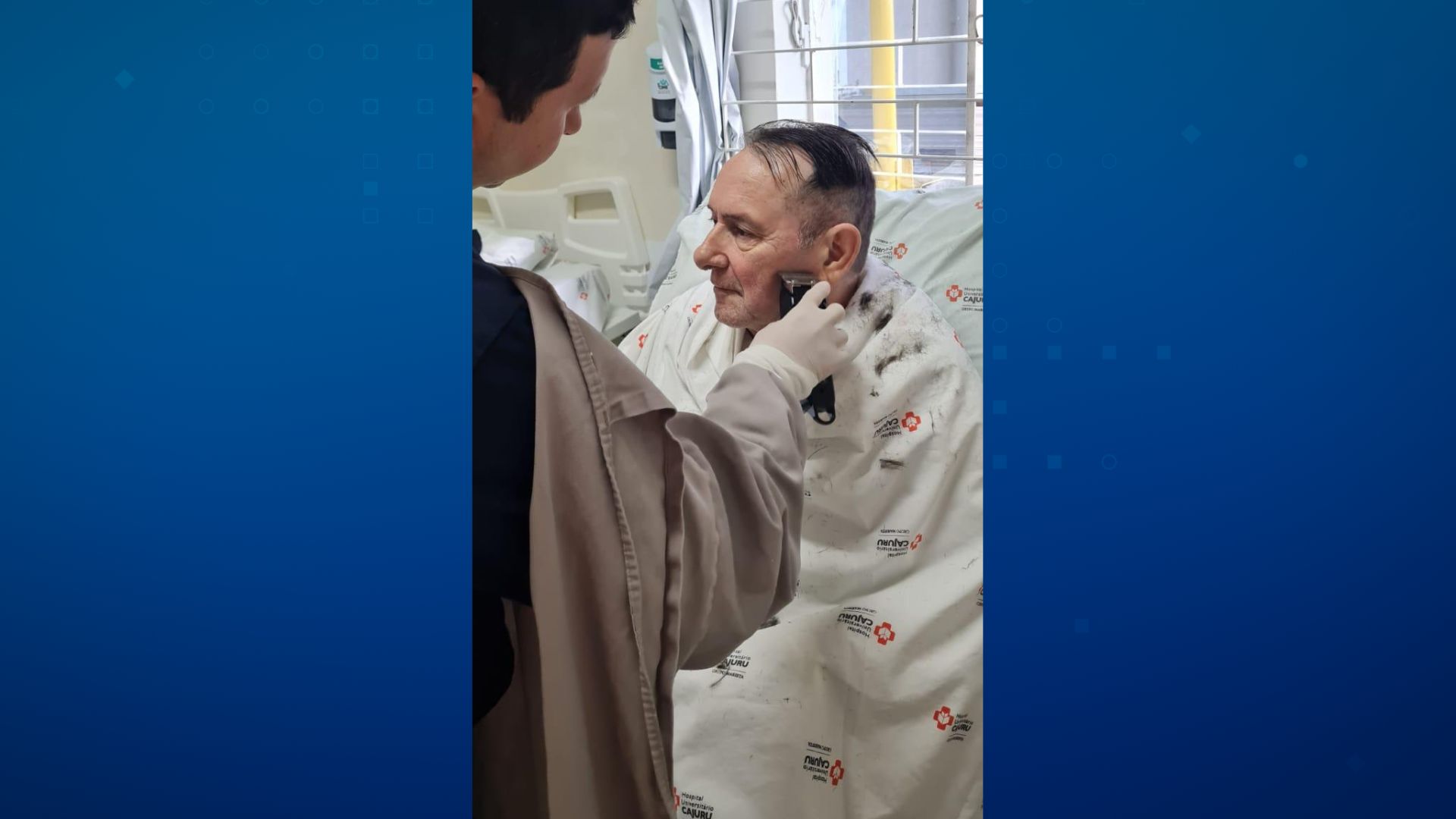 Enfermeiro usa cortes de cabelo para ajudar pacientes em hospital de Curitiba