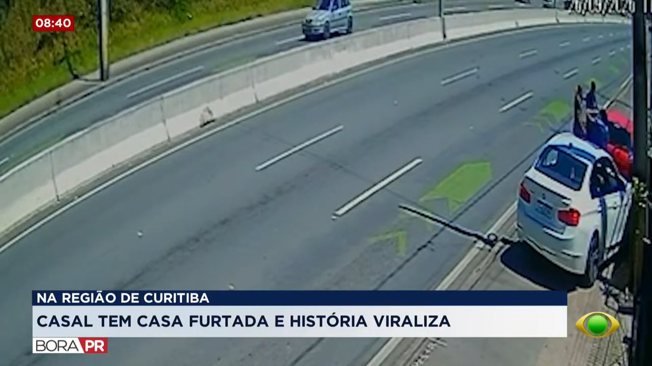 Casal flagra furto em casa em reforma e persegue criminosos em Piraquara
