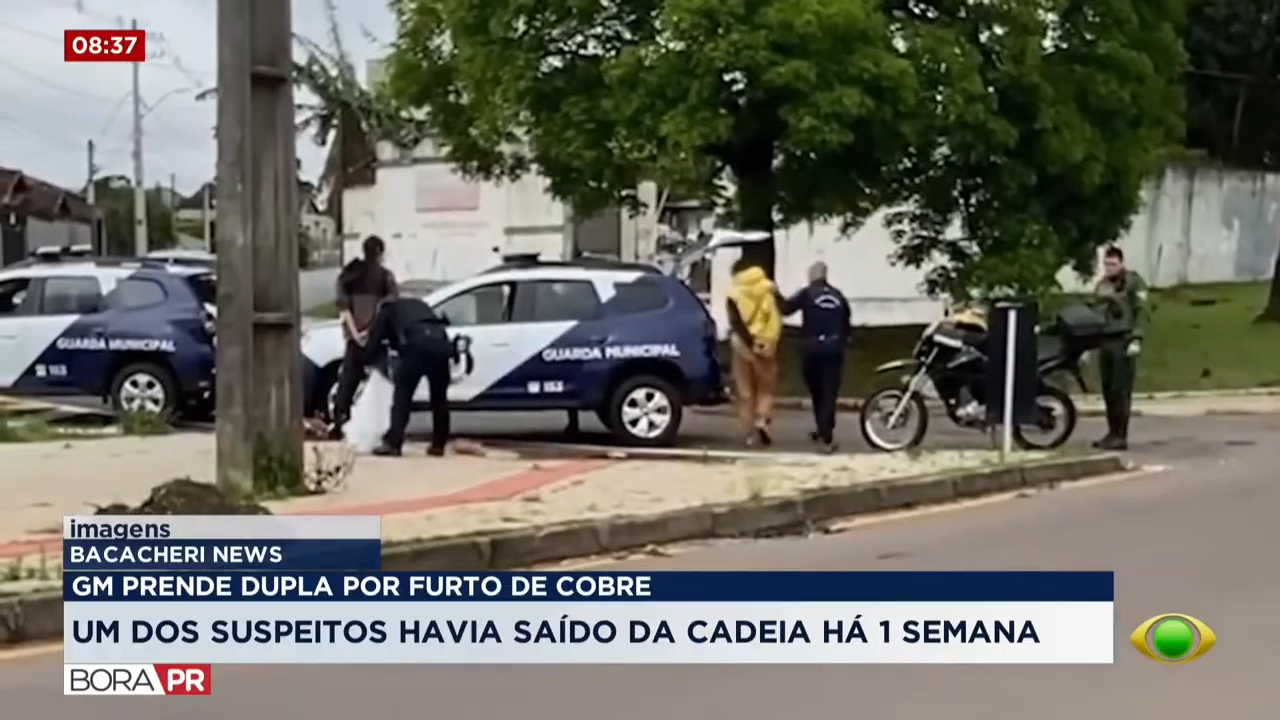 Dois são presos por furto de fios de cobre no Tingui, em Curitiba
