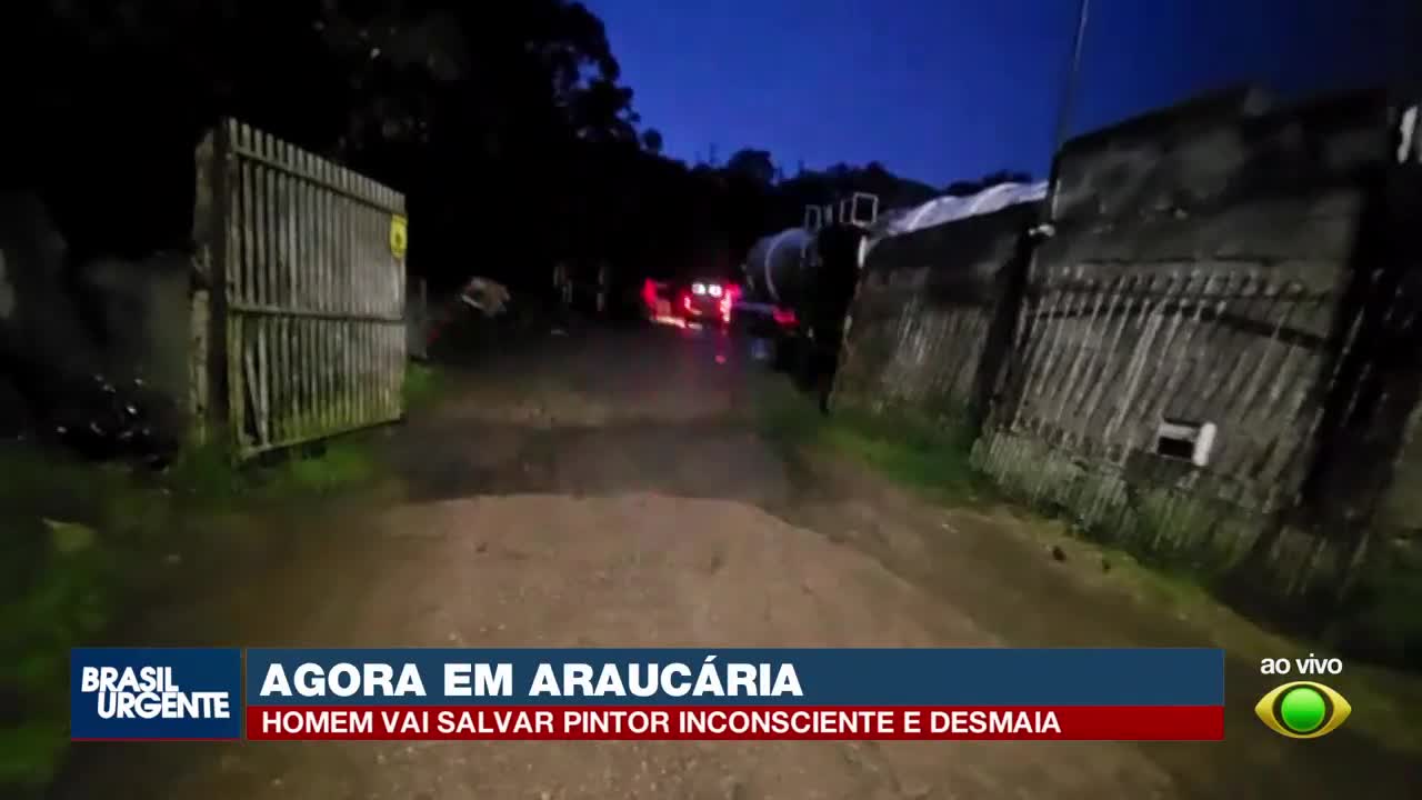 Dois homens desmaiam durante pintura de caminhão-tanque em Araucária