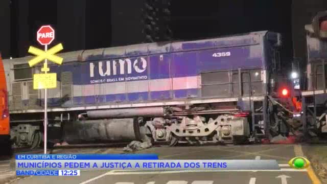 Curitiba e cidades da RMC acionam Justiça para tirar trilhos