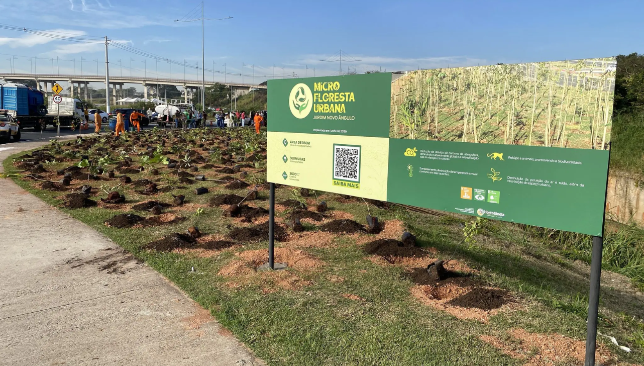 Hortolândia ganha 4ª microfloresta urbana no Dia da Árvore