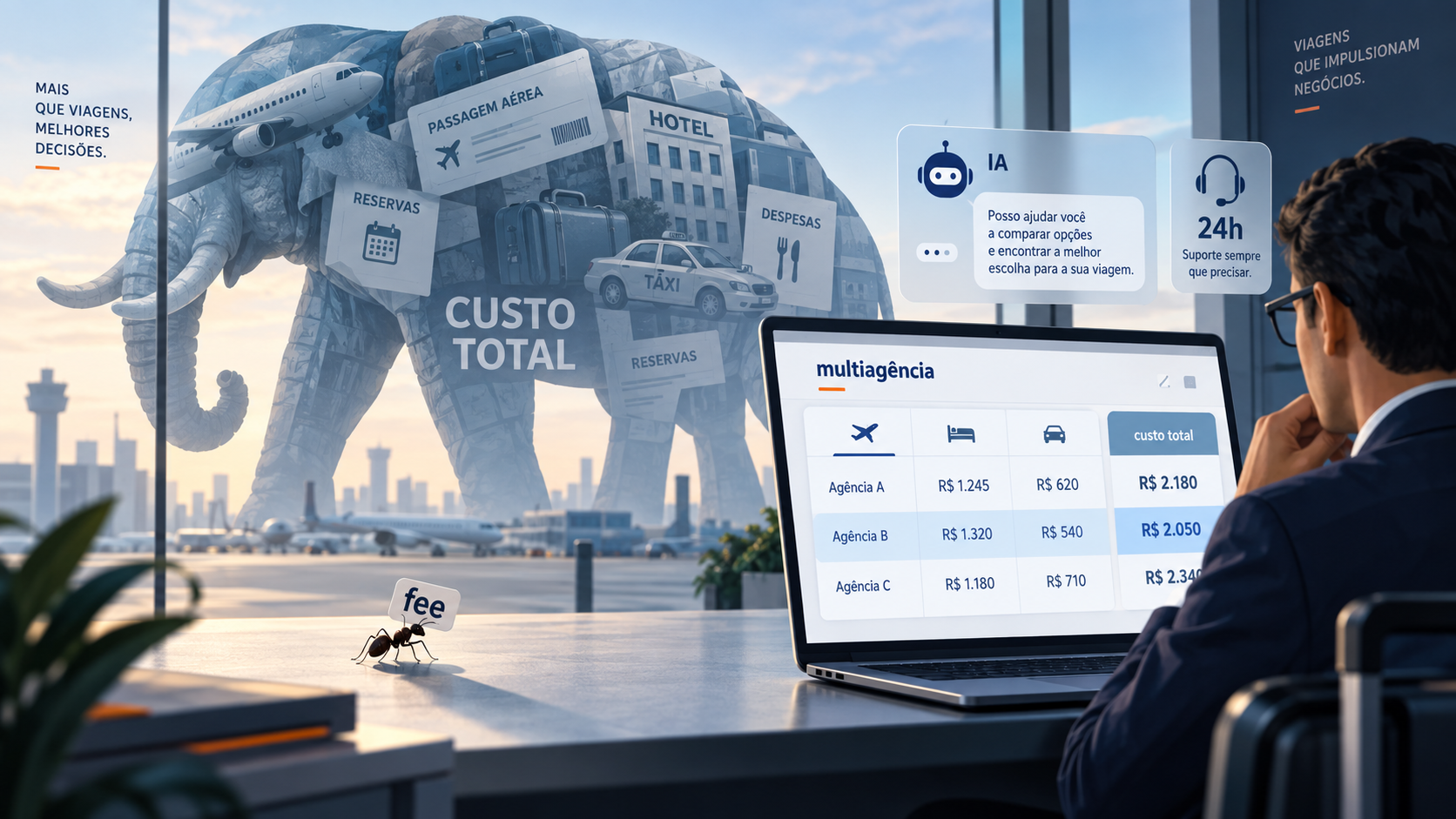 Inteligência artificial e marketplace mudam gestão de viagens corporativas
