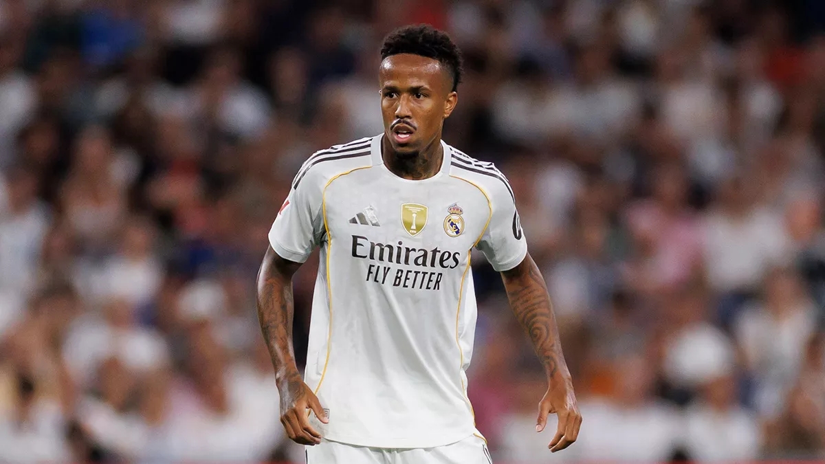 Éder Militão volta a treinar no Real Madrid após lesão na coxa
